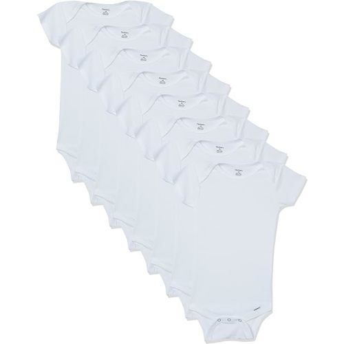 Gerber unisex-baby 8-pack Short Sleeve Onesies Bodysuits