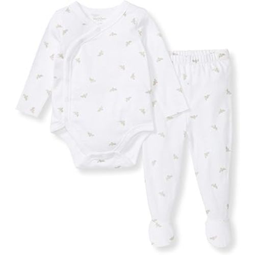Burt's Bees Baby Unisex Bodysuit and Pant Set, 100% Organic Cotton