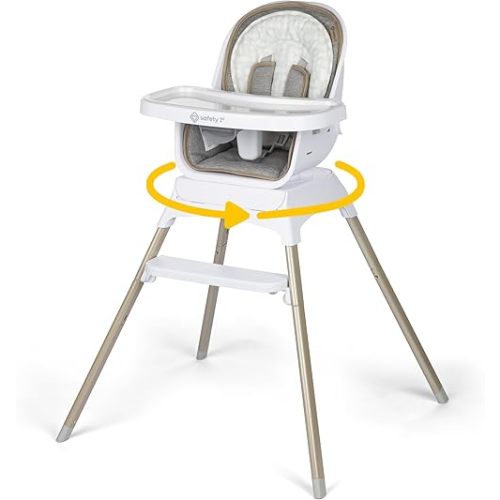 Safety 1st Grow and Go Essential Rotating High Chair, French Grey