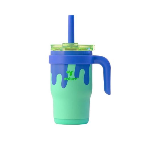 Reduce 14oz Coldee Vacuum Insulated Stainless Steel Straw Tumbler Slime
