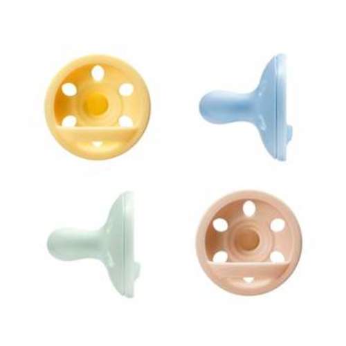 Tommee Tippee Ultra-Light Stay Put Silicone Pacifier 0-6 Months - Green & Yellow - 4pk : Target