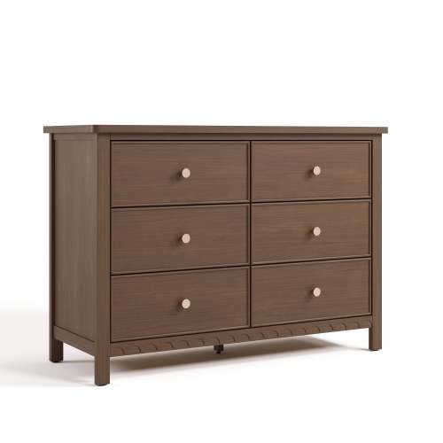 Graco Sasha 6 Drawer Dresser - Hazelnut