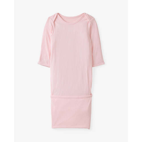 Prima Pink Ribbed Infant Gown – Little Sleepies