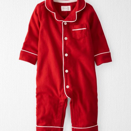 Bold Red Baby Organic Cotton Coat Style Holiday Sleep & Play | oshkosh.com