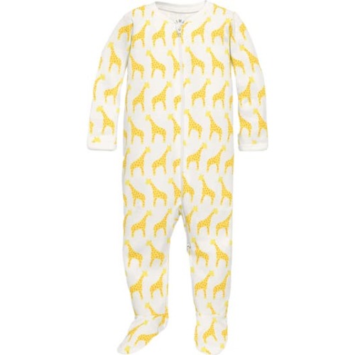 Baby Organic Animal Friends Zip Footie, Newborn