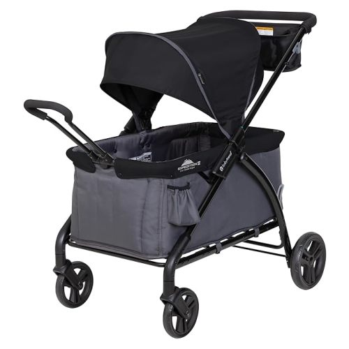 Baby Trend Expedition 2-in-1 Stroller Wagon Plus, Ultra Black