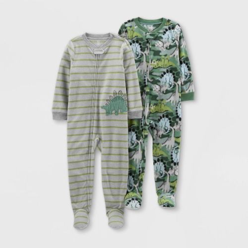 Baby Boys' Dino Fleece Footed Pajama - Just One You® made by carter's Green