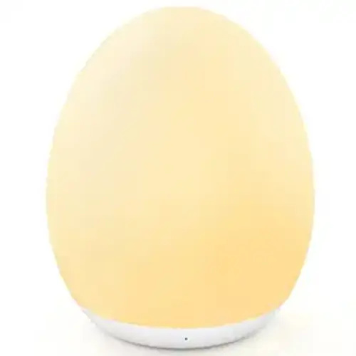 MediAcous Night Light for Kids, Baby Egg Light for Nursery, 7 Colors Changing & Stepless Dimming, Soft Silicone Touch Night Lamp with 1 Hour Timer, Rechargeable Nursery Night for Breastfeeding