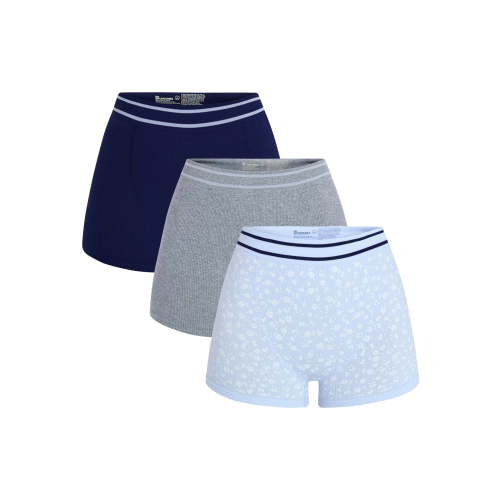 No Boundaries Seamless High Waist Boyshort Panties, 3-Pack, Women's XS-XXXL