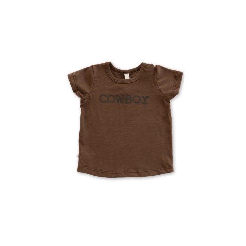 basic tee - cowboy on mocha