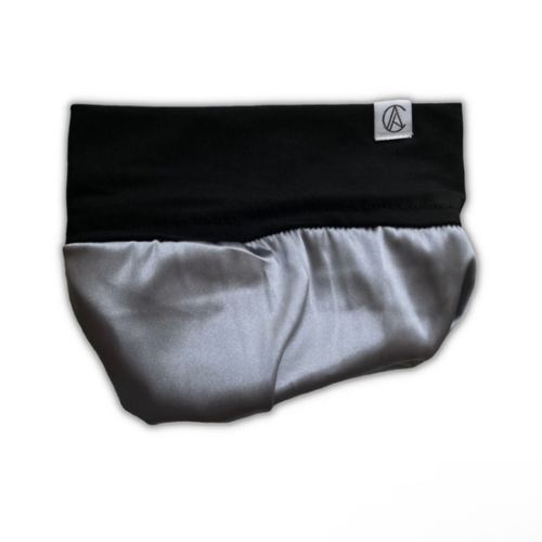 Satin Lined Jersey Beanie-Black – Aarin & Co.