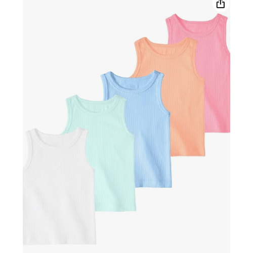 Garanimals Baby & Toddler Girl Tank Top, Size 0-6T, Multi-Pack
