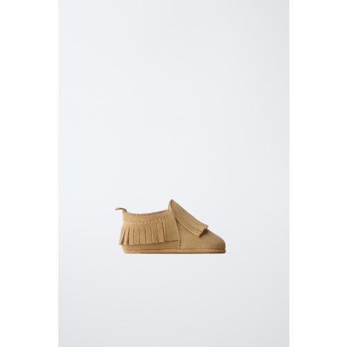 LEATHER SHOES - Sandy Brown | ZARA United States