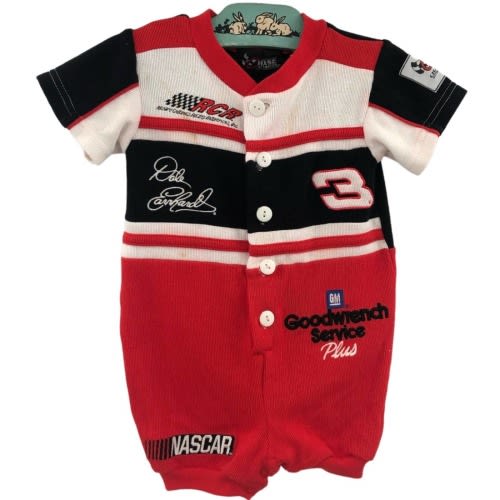 Vintage Dale Earnhardt NASCAR Baby 12M Bodysuit Outfit
