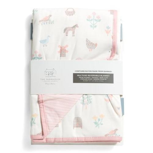 Cross Stitch Farm Stroller Blanket | Kids & Baby | TJ Maxx