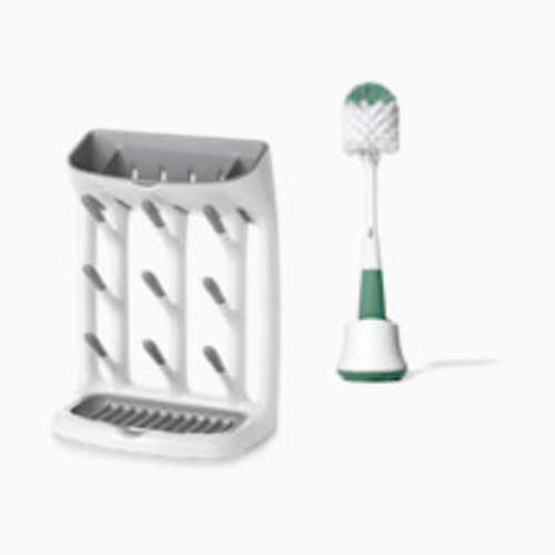 OXO Tot Space Saving Drying Rack - Space Saving Bottle Accessories Bundle