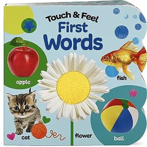 Touch & Feel First Words: Baby & Toddler Touch and Feel Sensory Board Book
