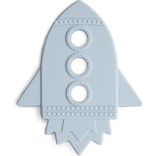 mushie Silicone Baby Teether Toy | Rocket (Cloud)
