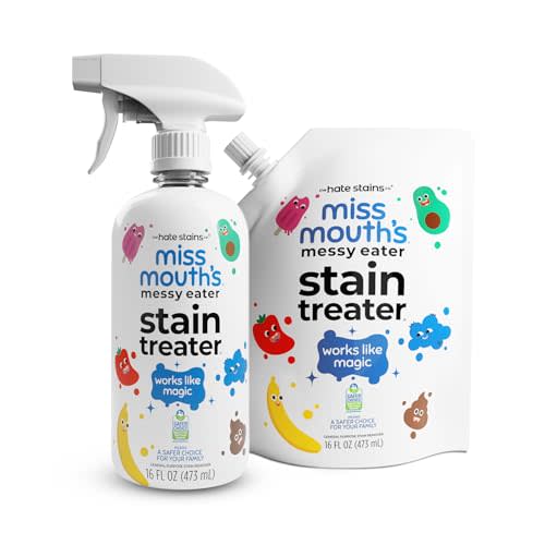 Miss Mouth's Messy Eater Stain Treater - 16oz Spray and 16oz Refill Pouch