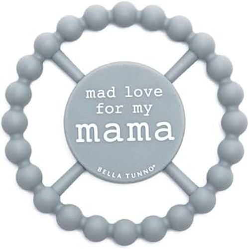 Baby Teether by Bella Tunno, Silicone Teethers for Babies 3-6 months, 6-12 months, Baby Toys, Pacifier, Teething Relief, Boys, Girls, Mad Love For Mama