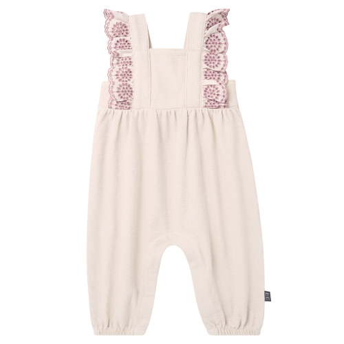 Modern Moments by Gerber baby Girl Long Leg Romper with Ruffle Detail, Sizes 0/3 Months - 24 Months