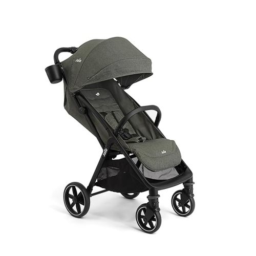 Joie Nutmeg Compact Stroller – Lightweight and Compact Stroller with One-Hand Fold (Shale)