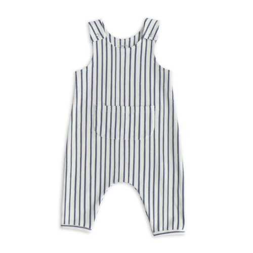 Overall in "Stripes Away Ink Blue," 3-6 months