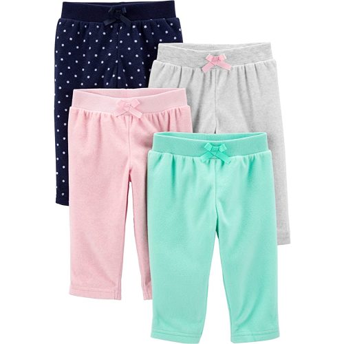 Simple Joys by Carter's Baby-Girls 4-Pack Fleece PantsCasual Pants