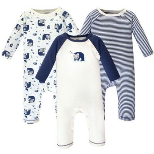 Touched by Nature Baby Boy Organic Cotton Coveralls 3pk, Woodland