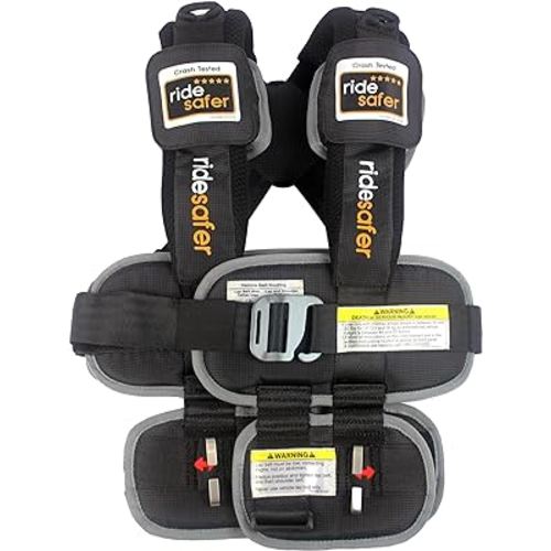 RideSafer - Small Black, Lightweight, Compact, Portable Car Seat - Perfect for Travel and Everyday Child Safety