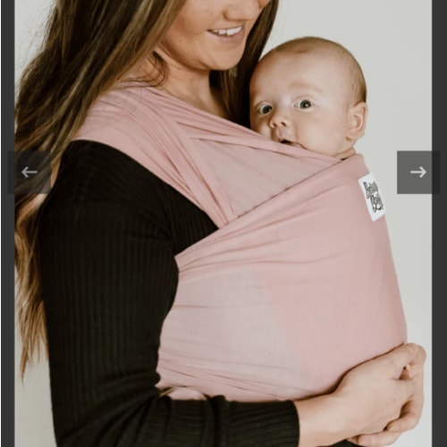 The Lillian Beluga Baby Wrap | Blush Pink Bamboo Baby Carrier - Beluga Baby Carriers