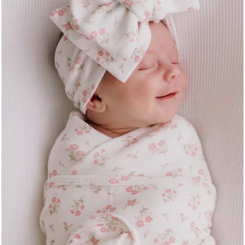 Swaddle Set | Paisley Peony – Little and Fern