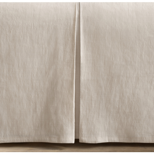 Washed Linen-Cotton Crib Skirt | RH Baby & Child