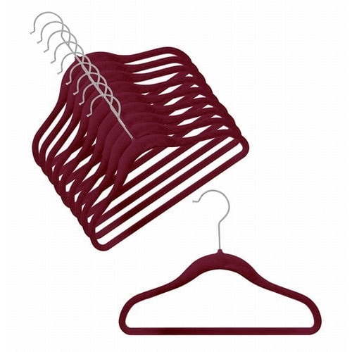 Children's Slim-Line Burgundy Hanger