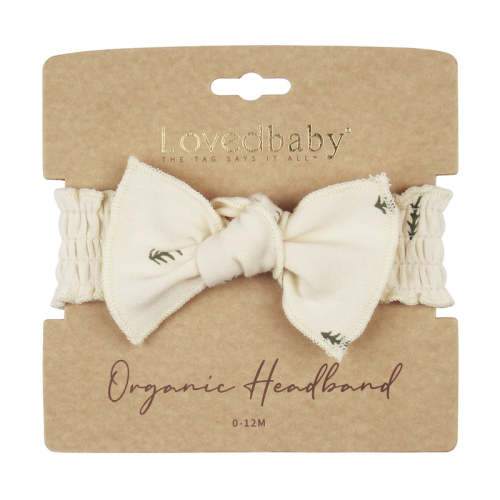 Buttercream Tree | Organic Smocked Headband 0-12m