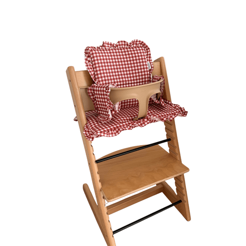 Berry Gingham 2 in 1 Cushion