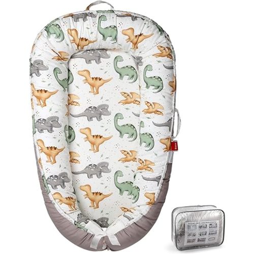 BUTOA Baby Lounger - Breathable & Soft Baby Nest, Portable and Lightweight Tummy Time Lounger for Home and Travel, Ideal Newborn Babies Essentials Baby Shower Gifts