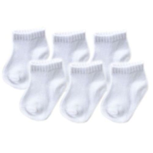 Luvable Friends Baby Newborn and Baby Socks Set, White, 0-6 Months