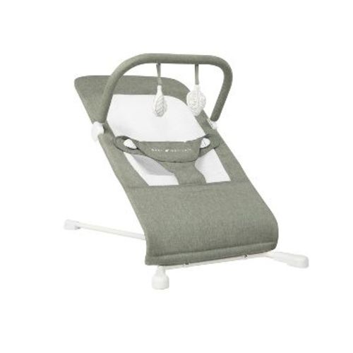 Baby Delight Highland Portable Baby Bouncer - Sage Tweed