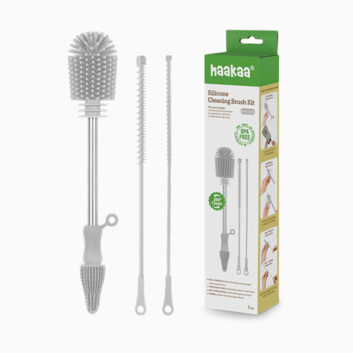 Silicone Cleaning Brush Kit - Grey