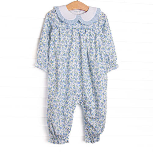 Blue Berry Blooms Romper, Blue – Stitchy Fish