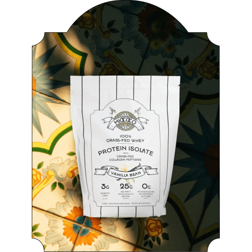 Vanilla Bean Grass-Fed Whey Protein Isolate Powder