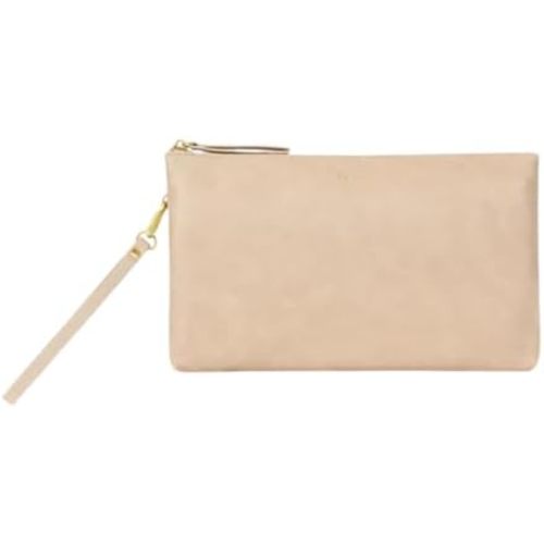 FAWN DESIGN The Changing Clutch, Diaper Clutch with Diaper Changing Mat, Zippered Premium Matte Faux Leather Compact Diaper Bag with Wipeable Changing Pad, 12x7.5 inches