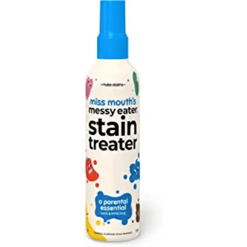 HATE STAINS CO Stain Remover for Clothes - 4oz Newborn & Baby Essentials - Miss Mouth's Messy Eater Stain Treater Spray - No Dry Cleaning Food, Grease, Coffee Off Laundry, Underwear, Fabric