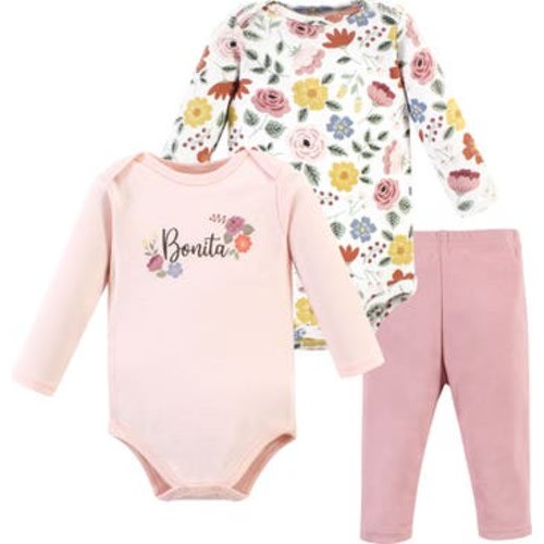 Cotton Bodysuit and Pant Set, 3-6M