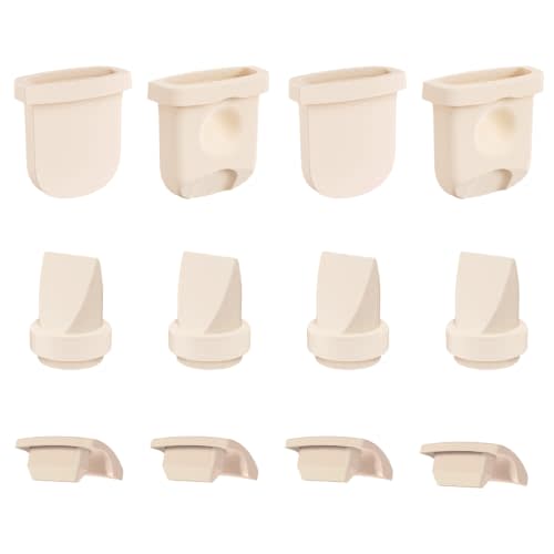 12pcs Breast Pump Replacement Parts for eufy S1 Pro, S1, E10, E20 Pump | Wearable Breast Pump Accoessies for eufy Replacement Part, Including 4 Valves ,4 Diaphragms, 4 Spout Caps, BPA Free