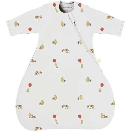 GUNAMUNA Long-Sleeve Transitional Swaddle Sleep Bag 2.5 TOG – Soothes Infants 3-6 Months, Easy Diaper Changes with WONDERZiP