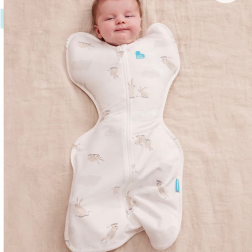 Swaddle Up™ 1.0 TOG Cotton White Cloud Bunnies