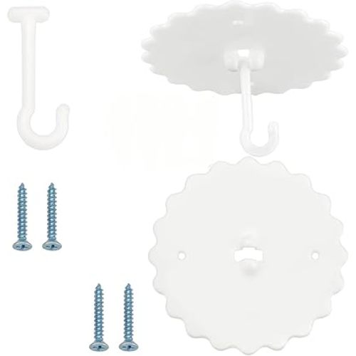 GORGECRAFT 2 Set Ceiling Mosquito Net Hooks Bunk Bed Hanger Hook Super Glue Canopy Bed Hooks for Hanging Mosquito Net