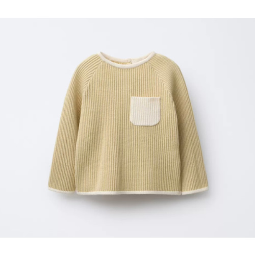 CONTRAST PIPING SWEATER - Olive Green | ZARA United States
